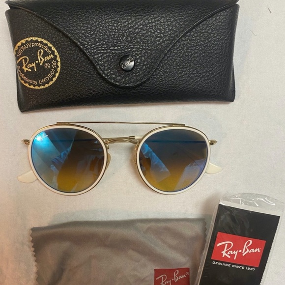Ray Ban RB3647N Gold/Gradient Brown Mirror Blue 51